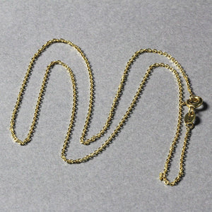 18k Yellow Gold Diamond Cut Cable Link Chain (1.10 mm)