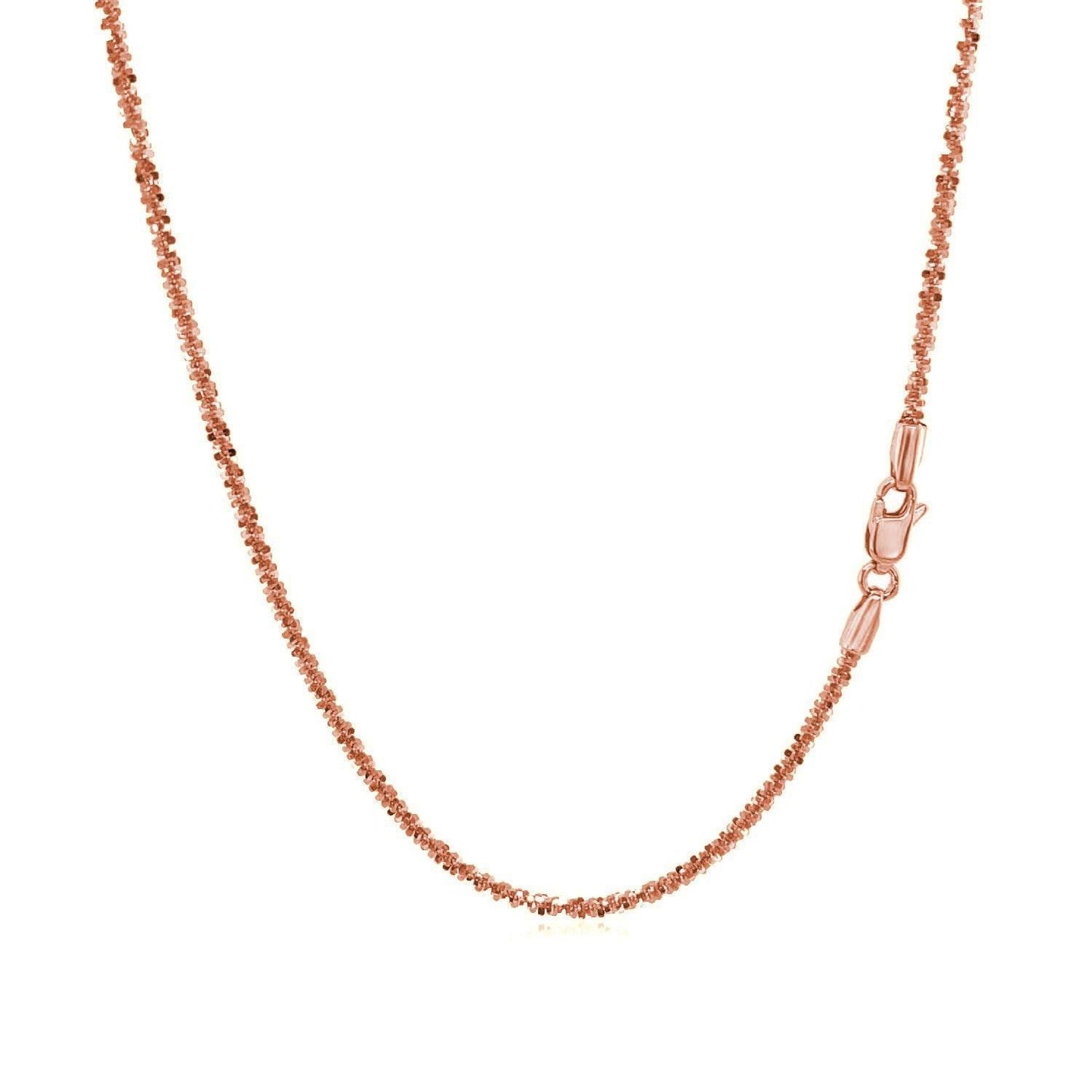 1.50 mm 14K Rose Gold Sparkle Chain