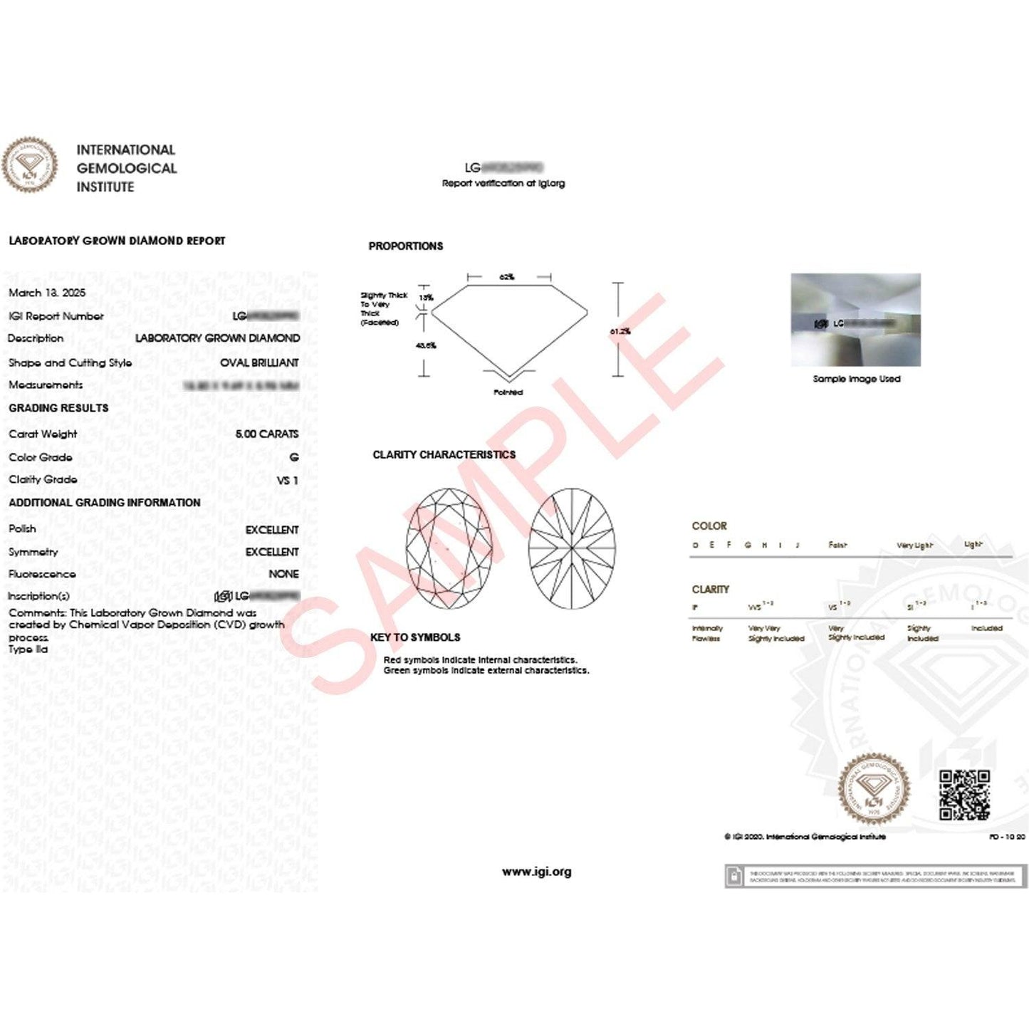 5 Carat Oval Lab Grown IGI G/VS1 Diamond Solitaire Ring in 10K Yellow Gold