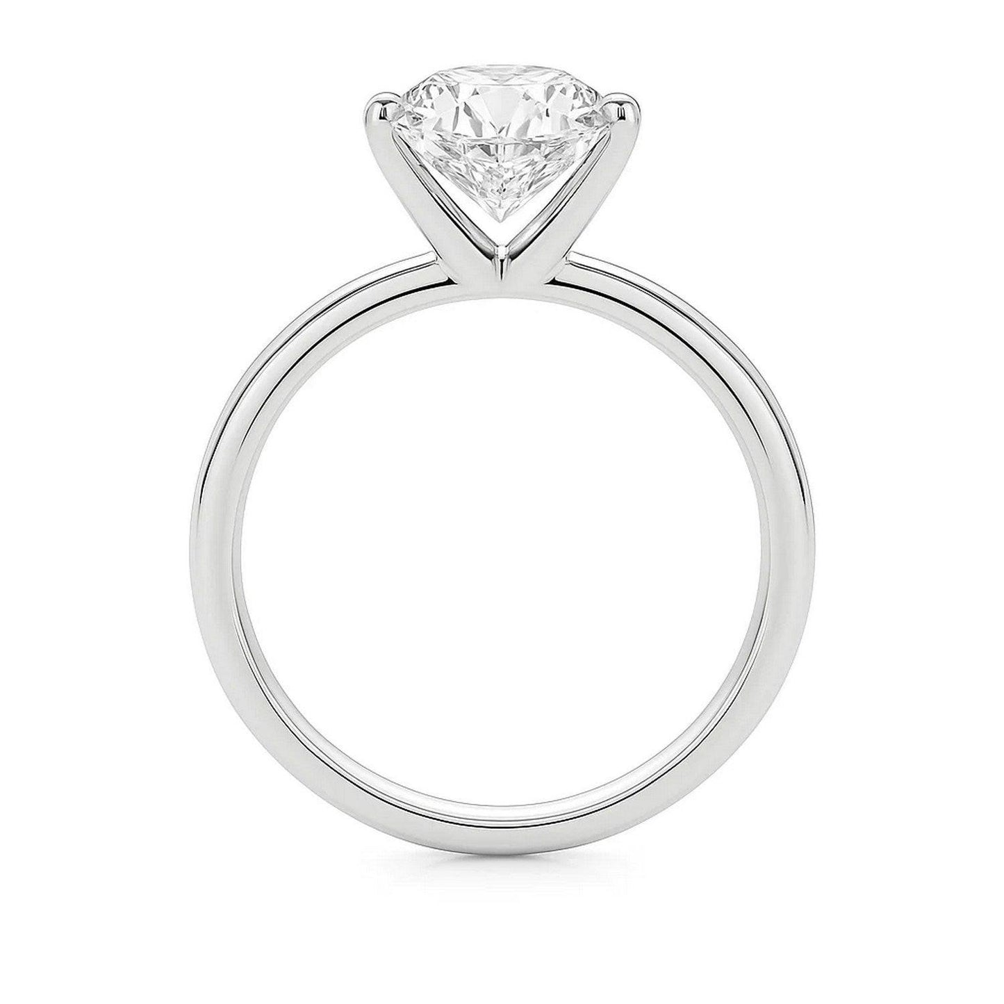 5 Carat Princess Lab Grown IGI G/VS1 Diamond Solitaire Ring in 10K White Gold