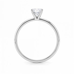 1 Carat Radiant Lab Grown IGI G/VS1 Diamond Solitaire Ring in 14K White Gold