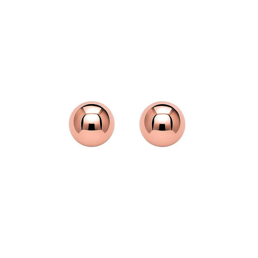 14k Rose Gold Ball Style Stud Earrings (3mm)