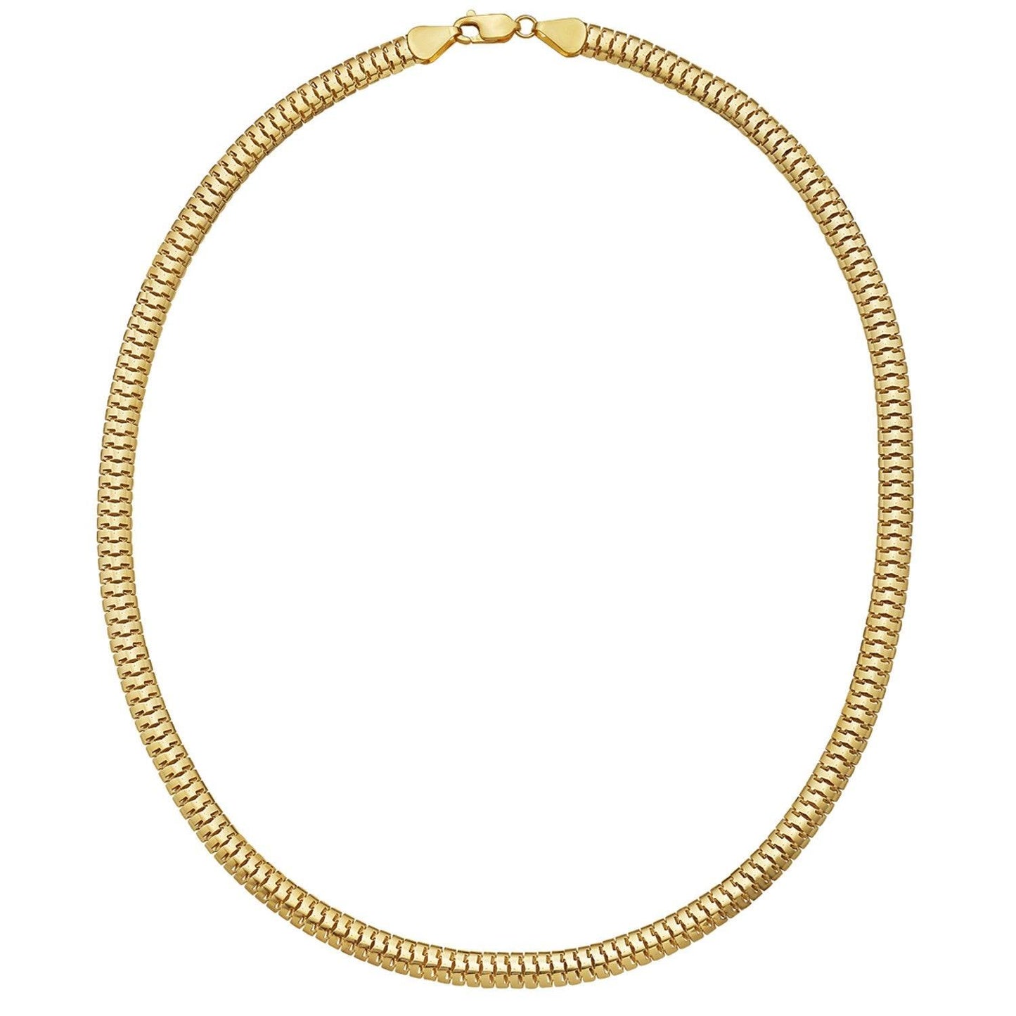 14K Yellow Gold Lite Oval Snake Chain (5.70 mm)