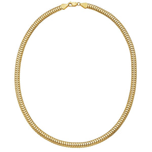 14K Yellow Gold Lite Oval Snake Chain (5.70 mm)