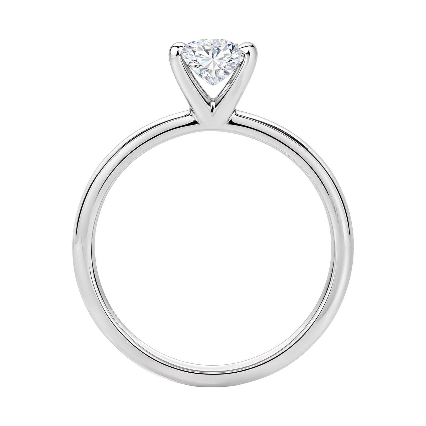 1 Carat Princess Lab Grown IGI G/VS1 Diamond Solitaire Ring in 10K White Gold