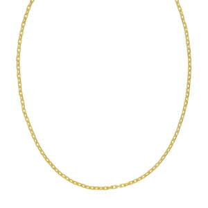 Sterling Silver Gold Plated French Cable Chain (2.80 mm)