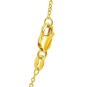 14k Yellow Gold Round Cable Link Chain (1.30 mm)