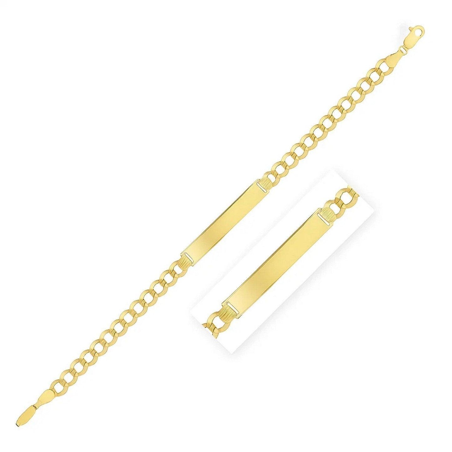 14k Yellow Gold Curb ID Bracelet (5.70 mm)