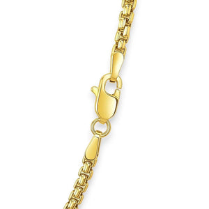 14k Yellow Gold Solid Round Box Chain (2.5 mm)