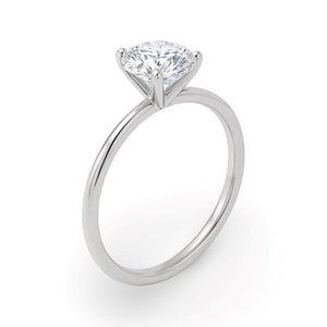 1 1/2 Carat Round Lab Grown IGI G/VS1 Diamond Ring in 10K White Gold