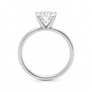 2 Carat Cushion Lab Grown IGI G/VS1 Diamond Solitaire Ring in 10K White Gold