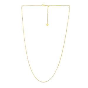 14k Yellow Gold Adjustable Franco Chain (1.00 mm)