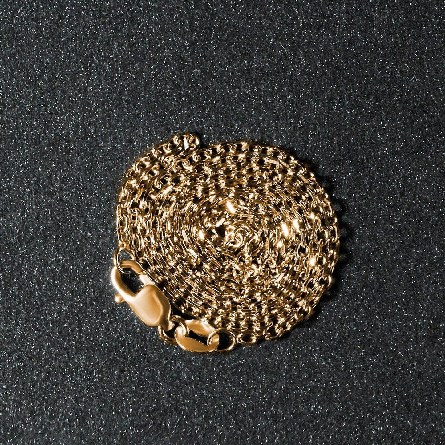 18k Yellow Gold Diamond Cut Cable Link Chain (1.50 mm)