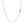 14k White Gold Round Cable Link Chain (1.30 mm)