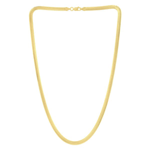 14K Yellow Gold Oval Snake Chain (4.40 mm)