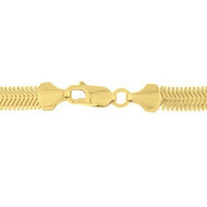 14K Yellow Gold Oval Snake Chain (4.40 mm)