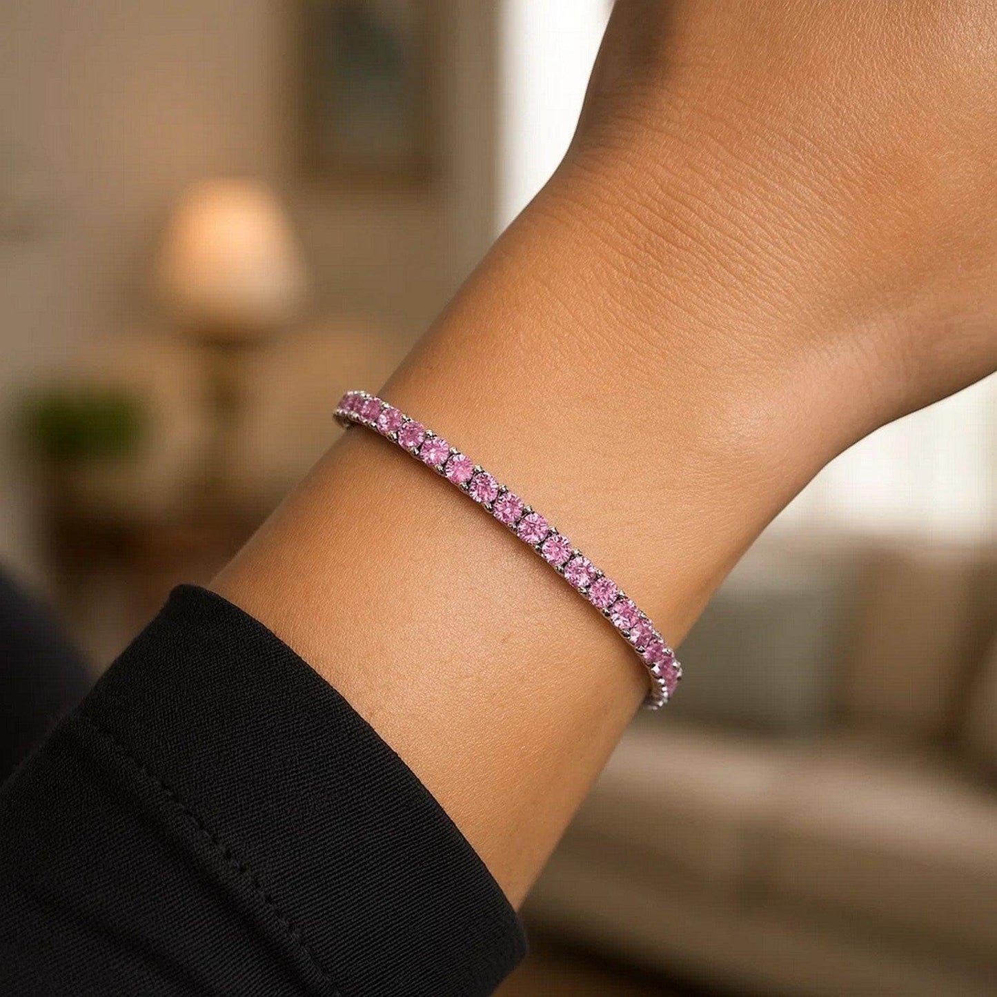 Sterling Silver White CZ Tennis Bracelet (3.30 mm)