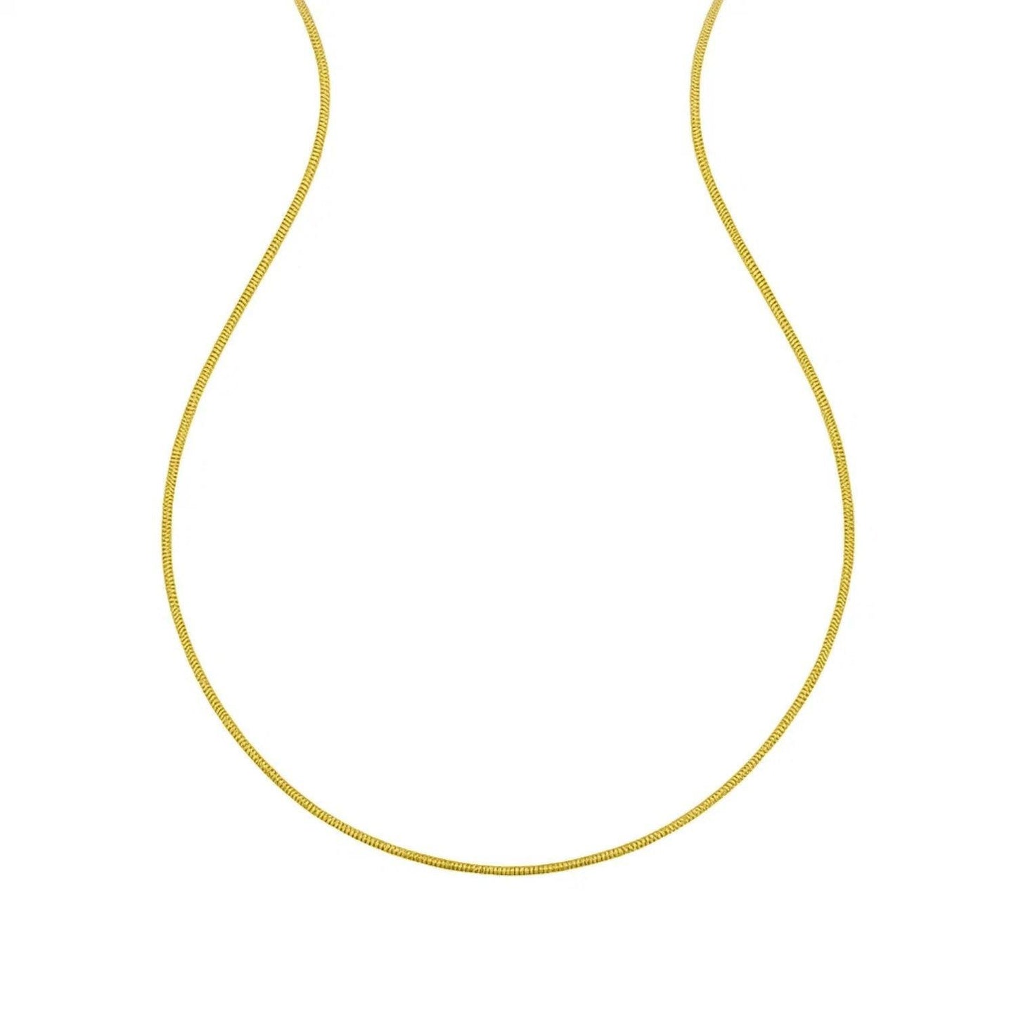 14K Yellow Gold Sparkle Spring Chain Necklace (1.90 mm)