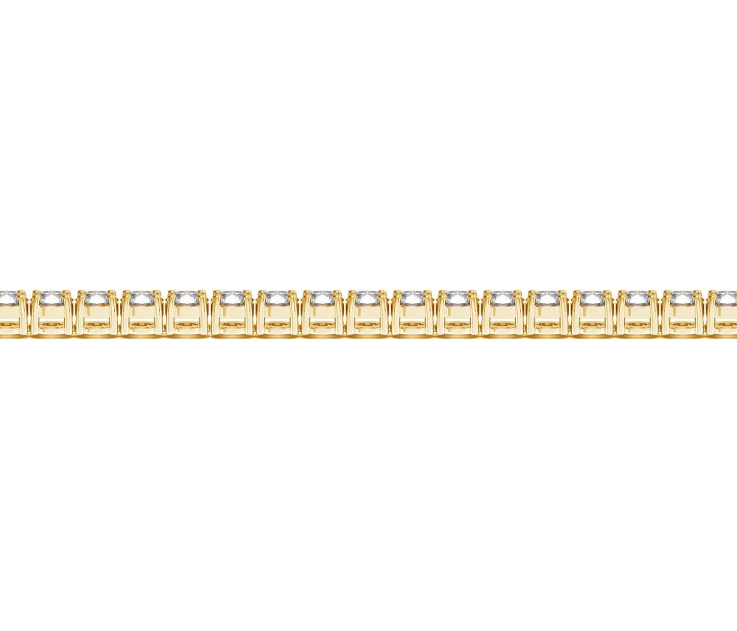 Lab Grown Round Diamond Tennis Bracelet in 14k Yellow Gold (6 cctw F/G  VS2/SI1)