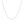 10k White Gold Cable Link Chain (0.50 mm)