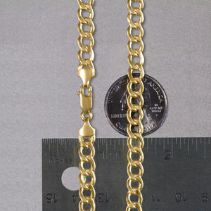10k Yellow Gold Curb Chain (6.20 mm)