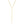 14k Yellow Gold Paperclip Chain Lariat Necklace