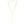 14k Yellow Gold Paperclip Chain Lariat Necklace
