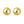 Sterling Silver Yellow Gold Plated Puffed Button Omega Earrings