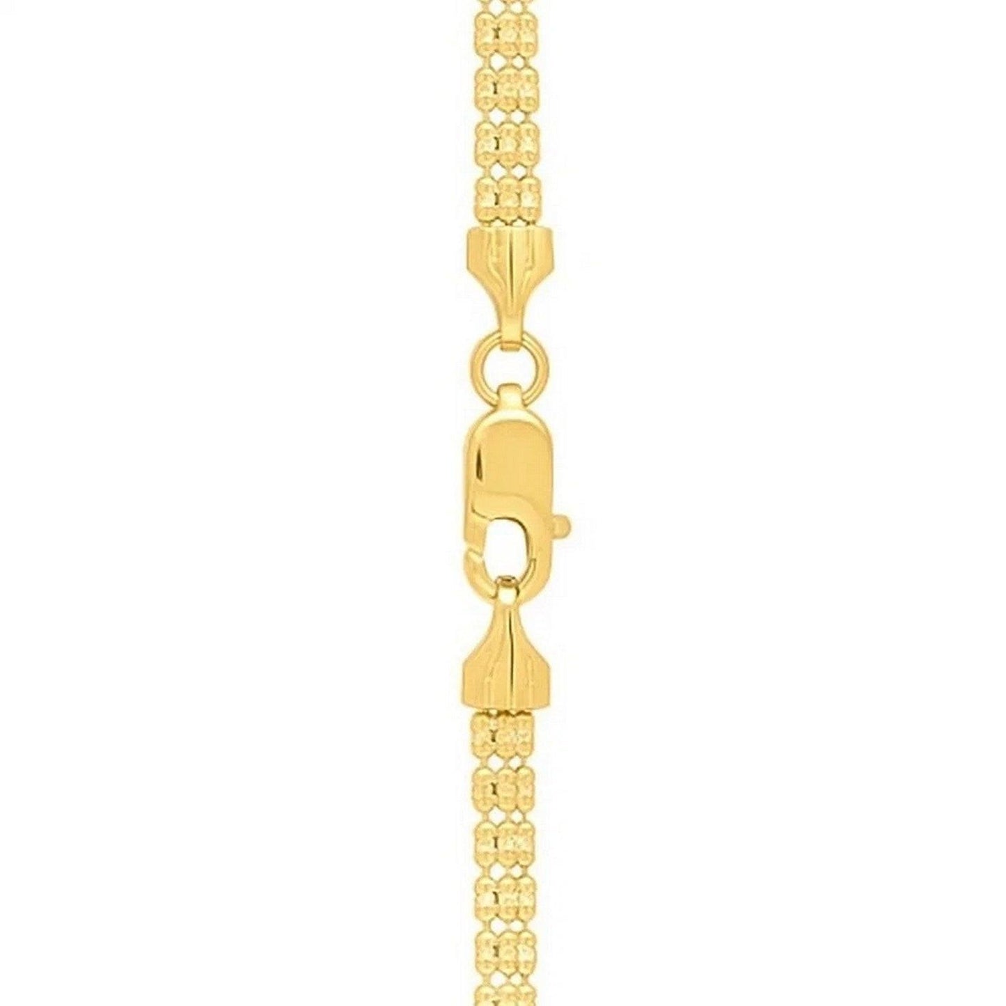Ice Barrel Chain in 14k Yellow Gold (3.1 mm)