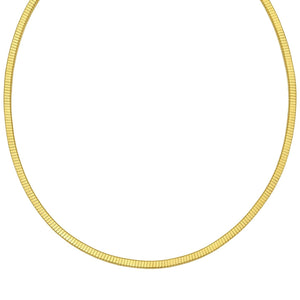 Gold Over Sterling Silver Cubogas Chain Necklace