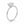 1 Carat Cushion Lab Grown IGI G/VS1 Diamond Solitaire Ring in 14K White Gold