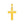 14k Yellow Gold Reversible Textured Cross Pendant