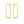 14k Yellow Gold Endless Rectangle Hoops