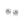 Sterling Silver Round CZ Stud Earrings(8mm)