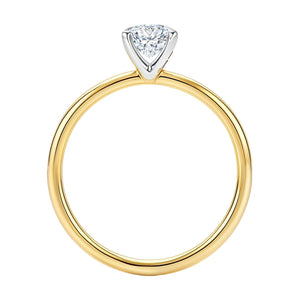 1.50Ct Emerald Lab Grown IGI G/VS1 Diamond Ring in 14K Yellow Gold