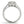Round Diamond Floral Motif Engagement Ring in 14k White Gold (1 3/8 cttw)