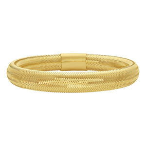 14K Yellow Gold Large Stretch Mesh Bracelet (8.80 mm)