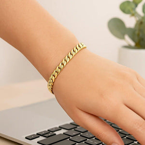 14K Yellow Gold Cuban Link Bracelet (5.90 mm)