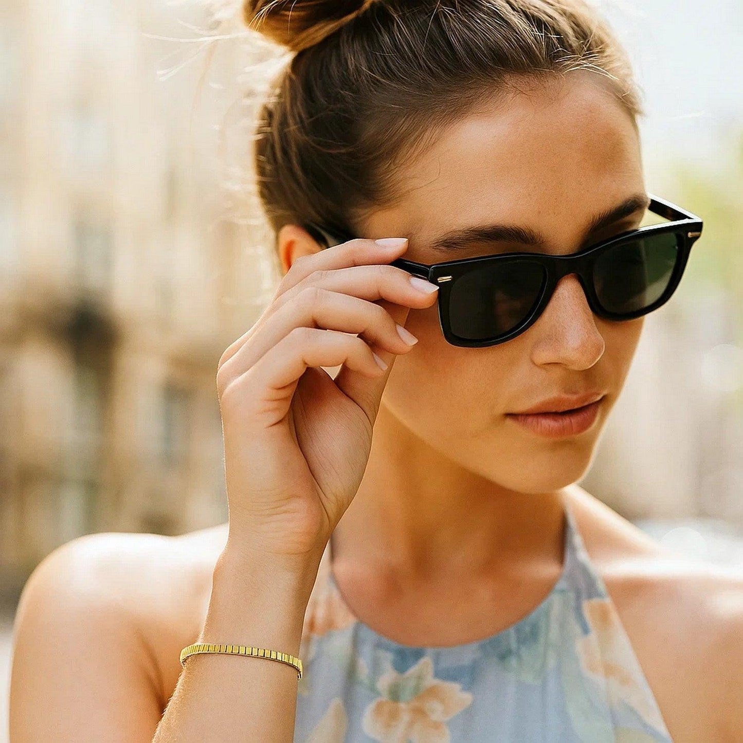 14k Yellow Gold Brick Omega Bracelet (3.20 mm)