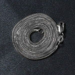 14k White Gold Foxtail Chain (1.00 mm)