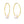 14k Yellow Gold Round Endless Pearl Earring(1x25mm)