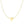14k Yellow Gold Chain Necklace with Sliding Puffed Heart Charm