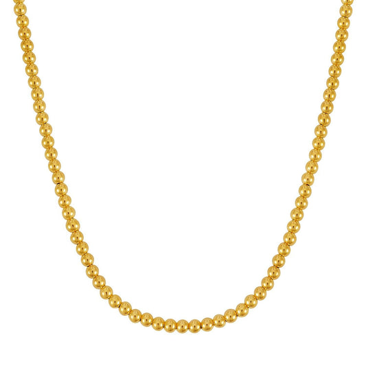 14k Yellow Gold Bead Chain Necklace(5mm)