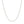 14k White Gold Round Cable Link Chain (1.50 mm)