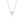 Diamond Inverted Triangle Pendant in 14k White Gold