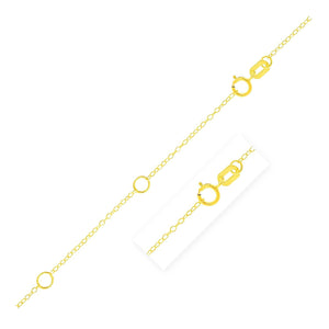 Double Extendable Piatto Chain in 14k Yellow Gold (1.30 mm)