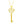 14k Yellow Gold Skeleton Key Style LOVE Pendant