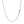 Double Extendable Cable Chain in 14k White Gold (1.80 mm)
