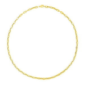 14k Yellow Gold Paperclip Chain Necklace (4.20 mm)
