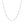 14k White Gold Singapore Chain (1.30 mm)